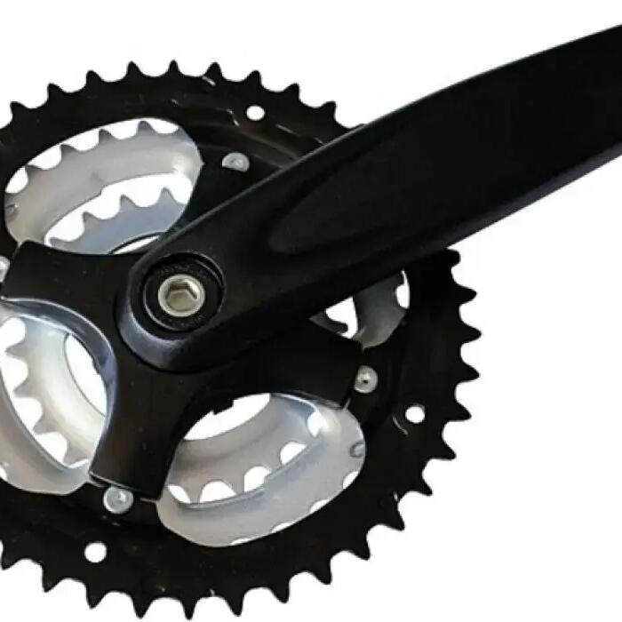 Stronglight Argos Alloy 6061 - 104/64PCD 24/34/42 Chainset 170mm Crank in Black