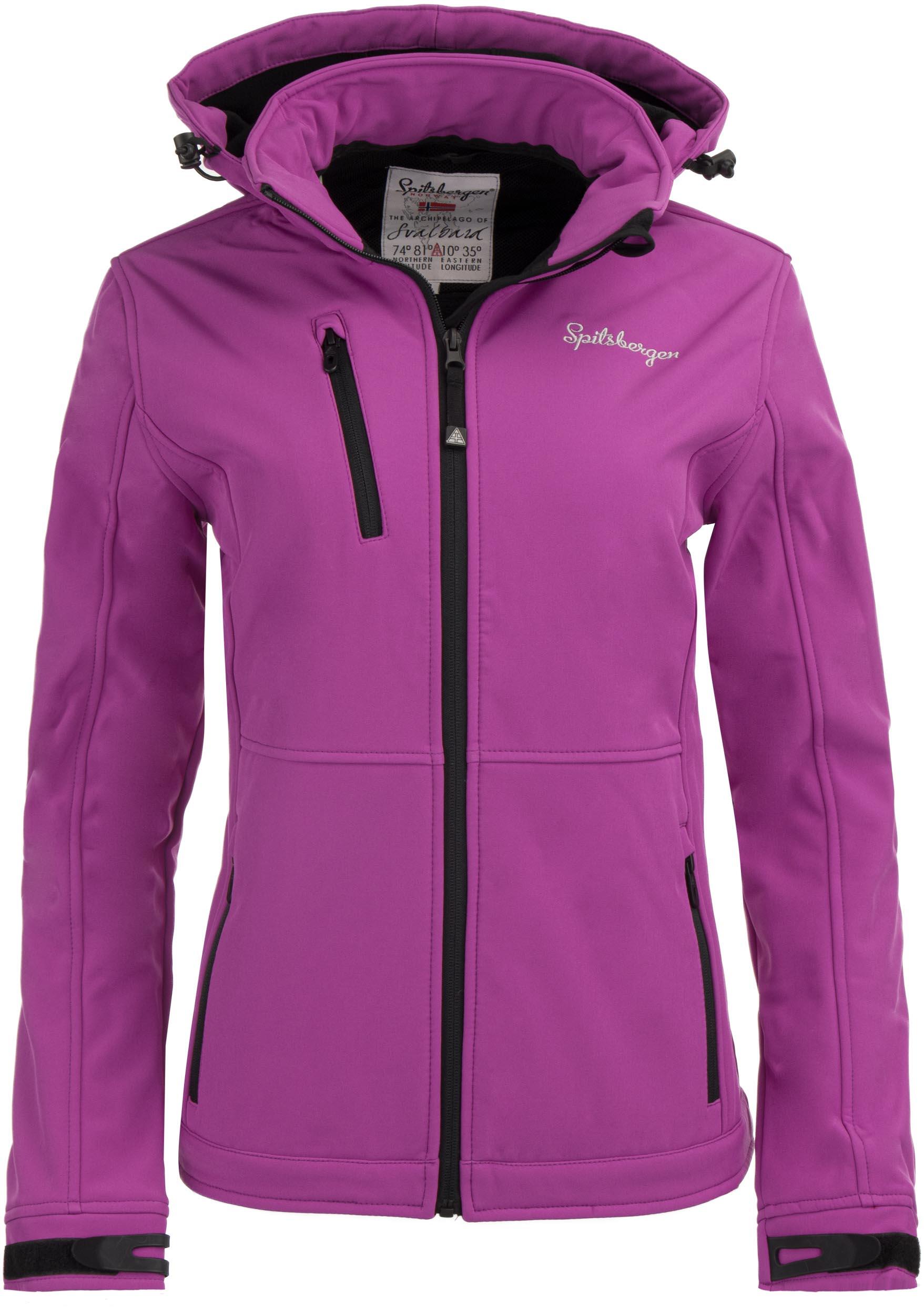 GLOMEX Damen Softshelljacke Spitsbergen 3-lagig Fuchsia