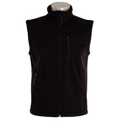 Gilet Softshell SOFTEE Wolf — sans manches, col montant, 3 poches