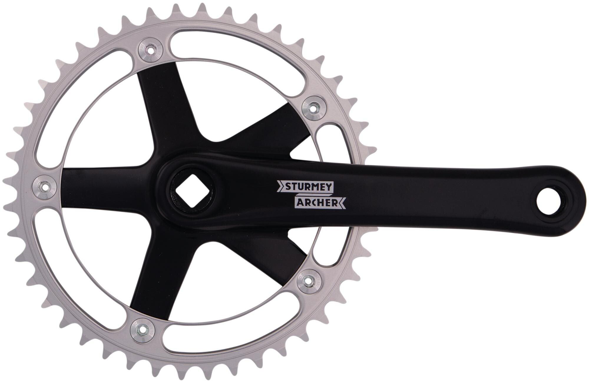 Sturmey archer pédalier fct 64 pédalier st.archer fct 64 44t 170mm sil