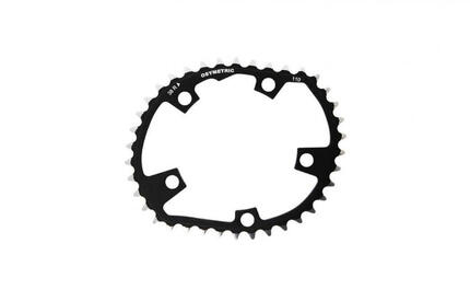 OsyMetric Kettenblatt Road 38 Zähne 110 mm Lochkreis - ovales CNC-gefrästes A...