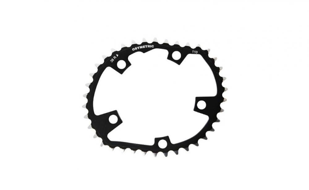O.symetric plato 38T, 5 tornillos 110 mm, aluminio 7075 T6 2/3