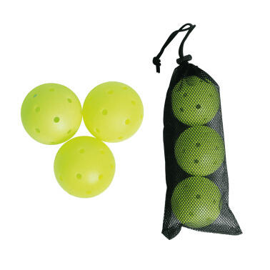 Sporti France - Balle De Pickleball Sporti Indoor (x3) - Balle De Pickleball - Jaune - No Size - Decathlon