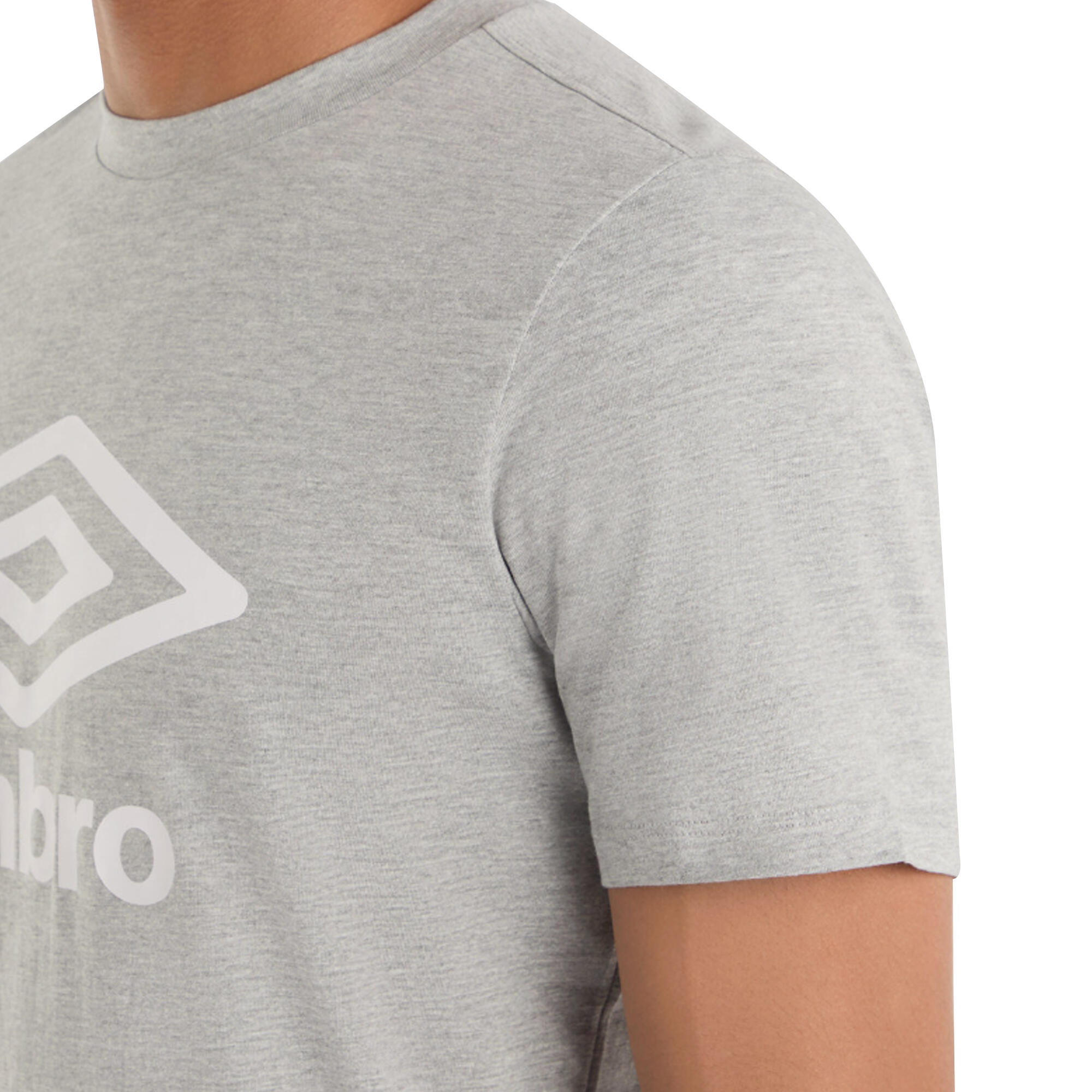 Maglietta Uomo Umbro Team Grigio Di Marna Bianco 4/4