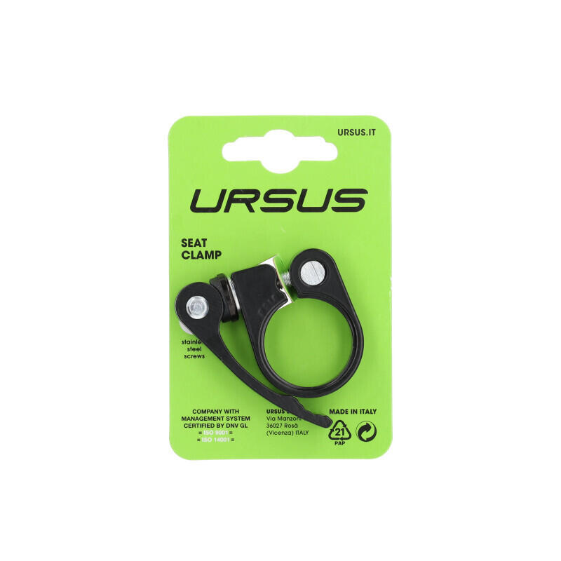 Collier blocage de selle avec levier version noire Ursus 2/2