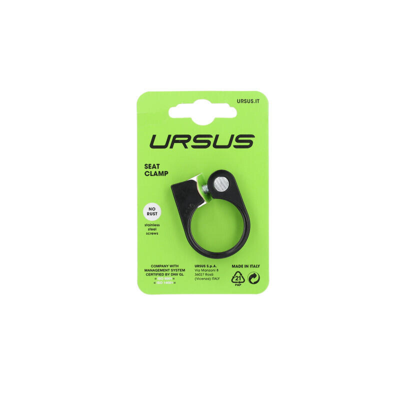 Collier blocage de selle avec levier version noire Ursus 2/2