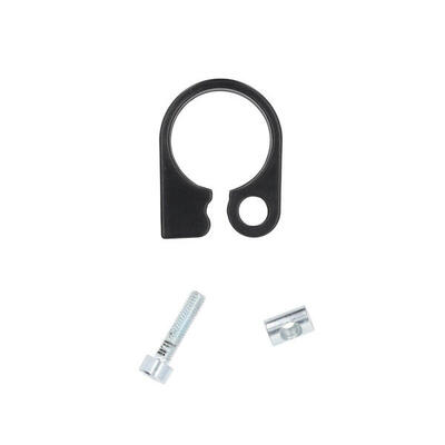 Schelle Sattelklemme mit Hebel schwarze Version Ursus