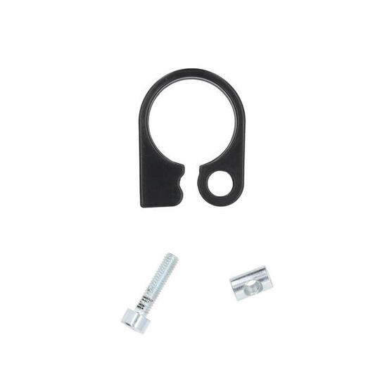 Schelle Sattelklemme mit Hebel schwarze Version Ursus