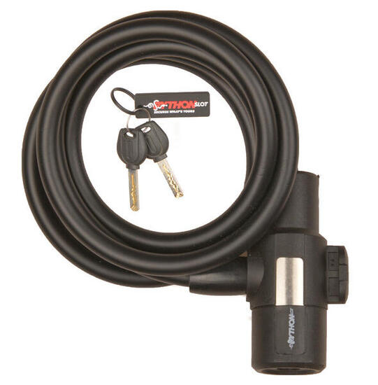 Python-Schloss Spiralschloss 10mmx150cm mit Halterung