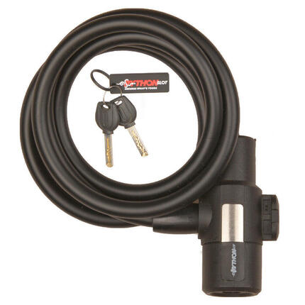 Python zamek linkowy spiralny 10 mm x 150 cm z uchwytem