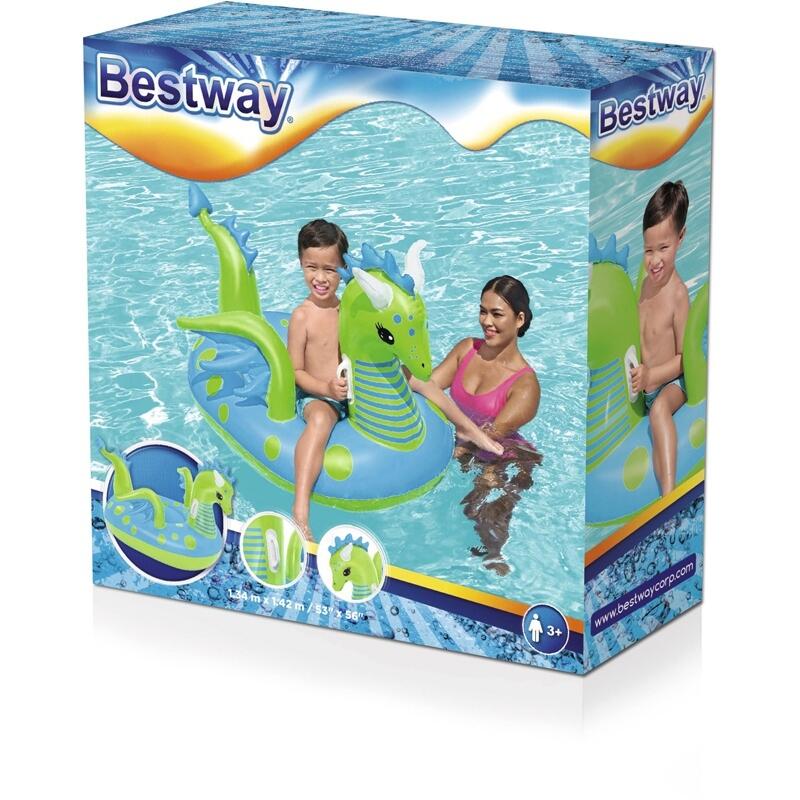 Bouée gonflable bébé dragon chevauchable Bestway 5/6