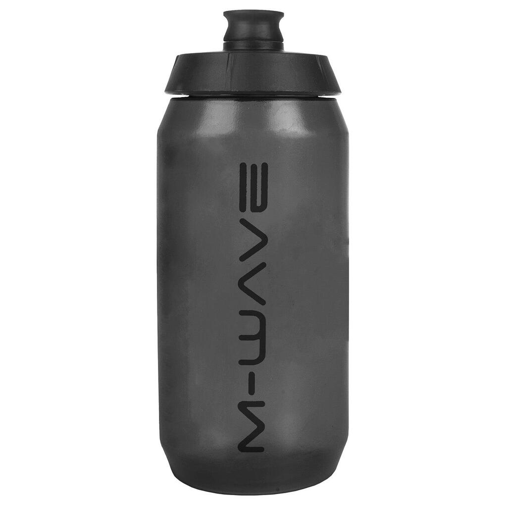 M-Wave 550ml Water Bottle with Indicator — Black.