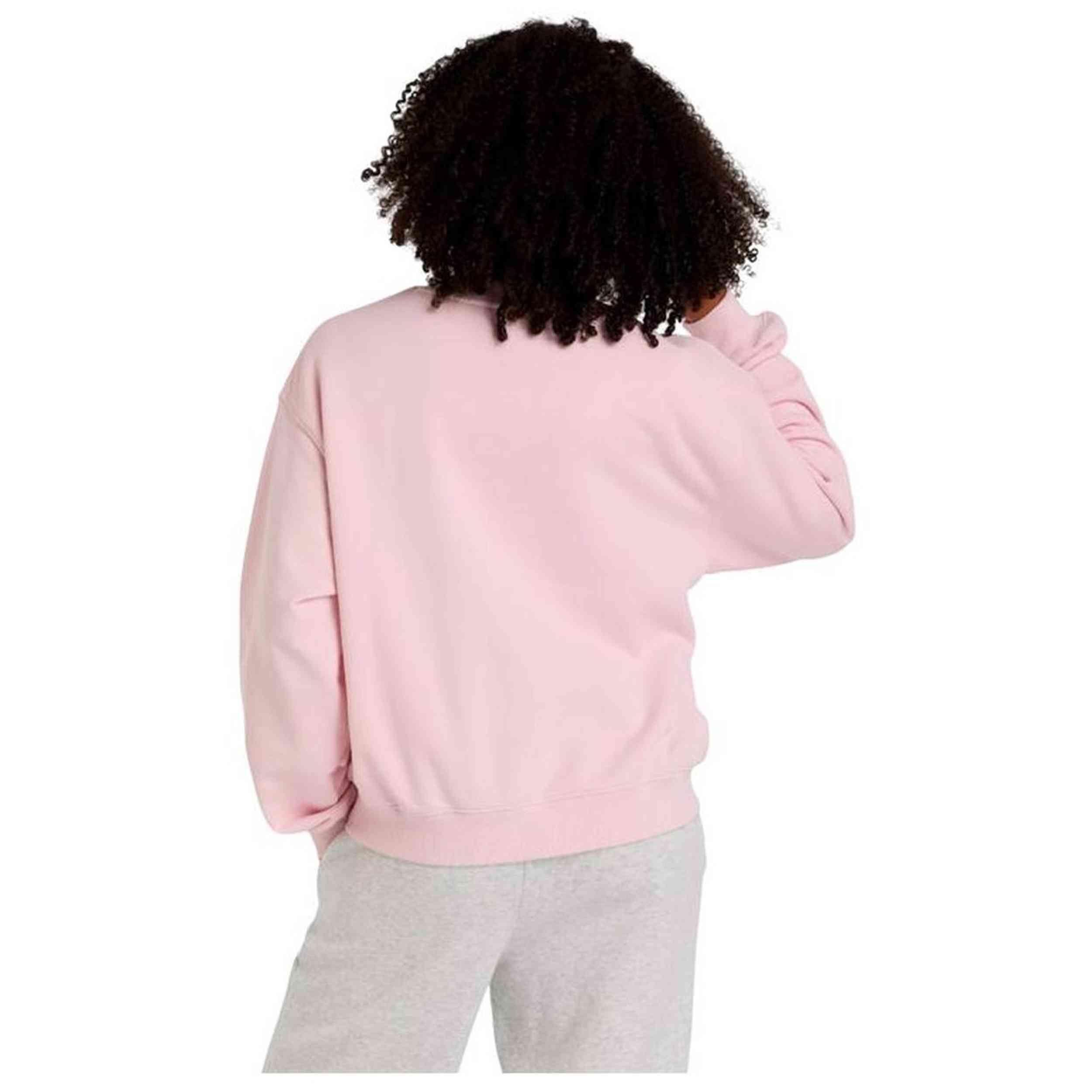 Felpa Donna New Balance WT41503 - Rosa, Girocollo in pile 2/2