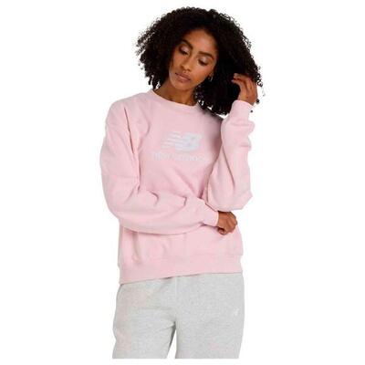 Felpa Donna New Balance WT41503 - Rosa Girocollo in pile