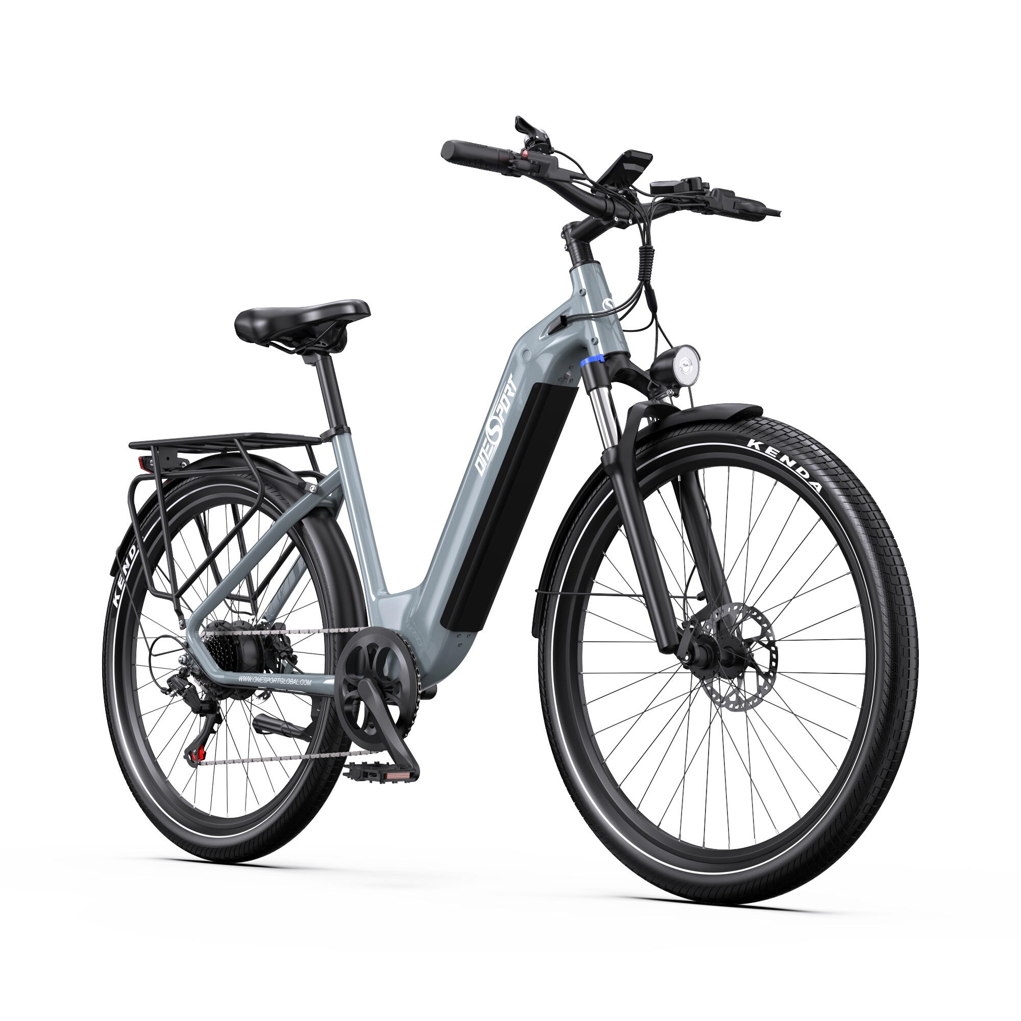 ONESPORT Bici elettrica da città ONESPORT OT05, batteria da 250 W 36 V 18,2 Ah, 27,5''