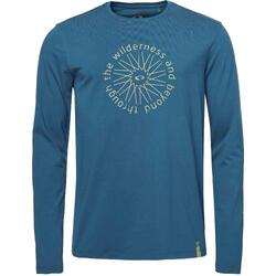 T-shirt homme LOAP Alborg manches longues, col rond, coupe classique — 2XL, bleu