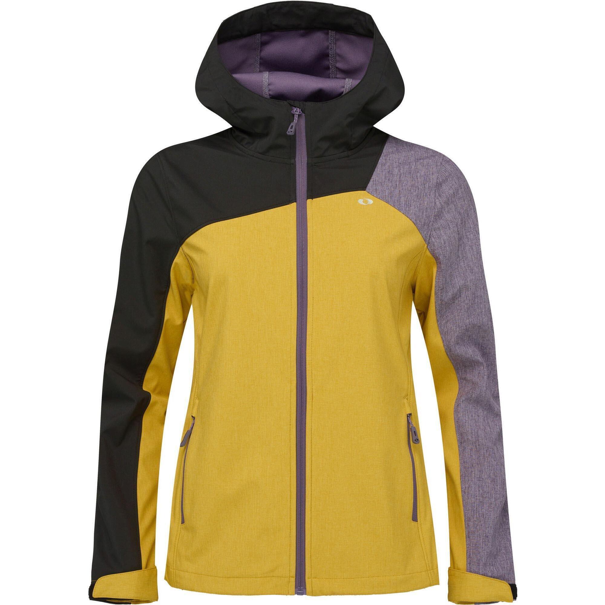 Women\'s Best - Loap Veste Softshell Femme Laskona, Jaune, T. L - Softshell - Jaune|noir|violet - Decathlon