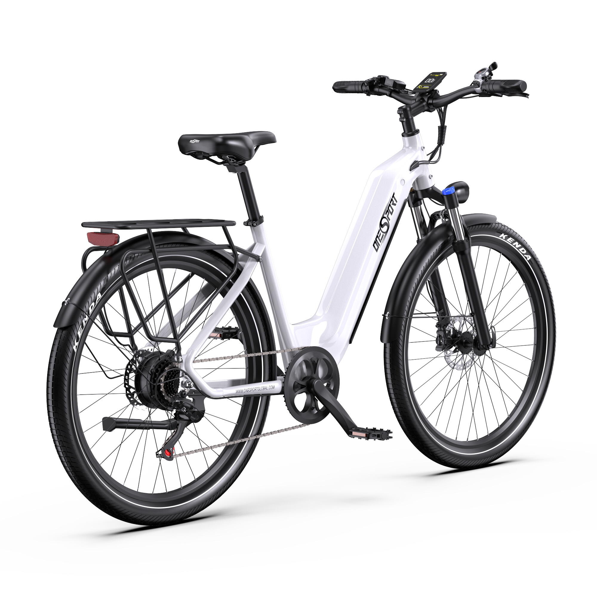 ONESPORT E-Bike 27,5 Zoll 250W 18,2Ah Shimano 7-Gang Reichweite 120 km 5/6
