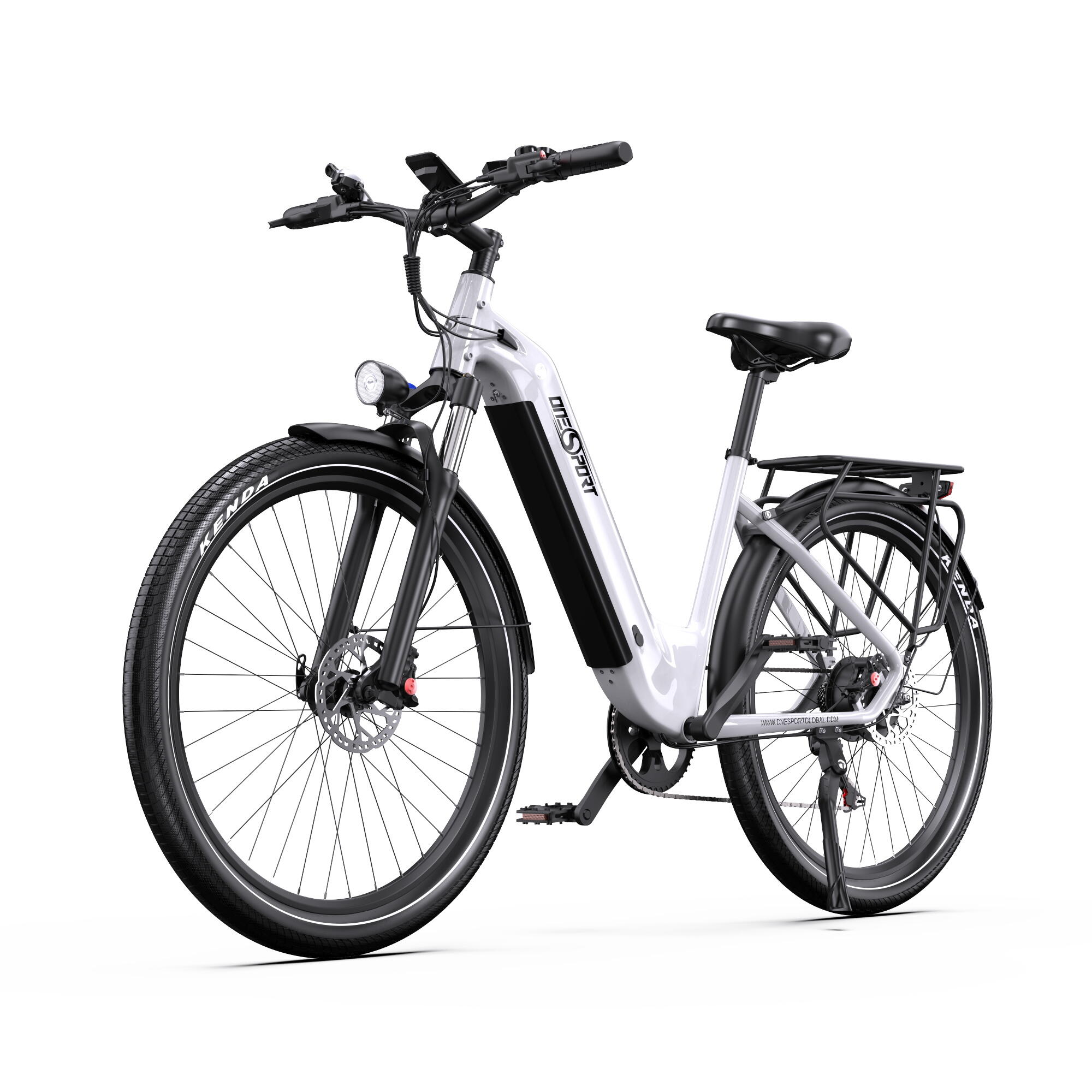 ONESPORT E-Bike 27,5 Zoll 250W 18,2Ah Shimano 7-Gang Reichweite 120 km 2/6
