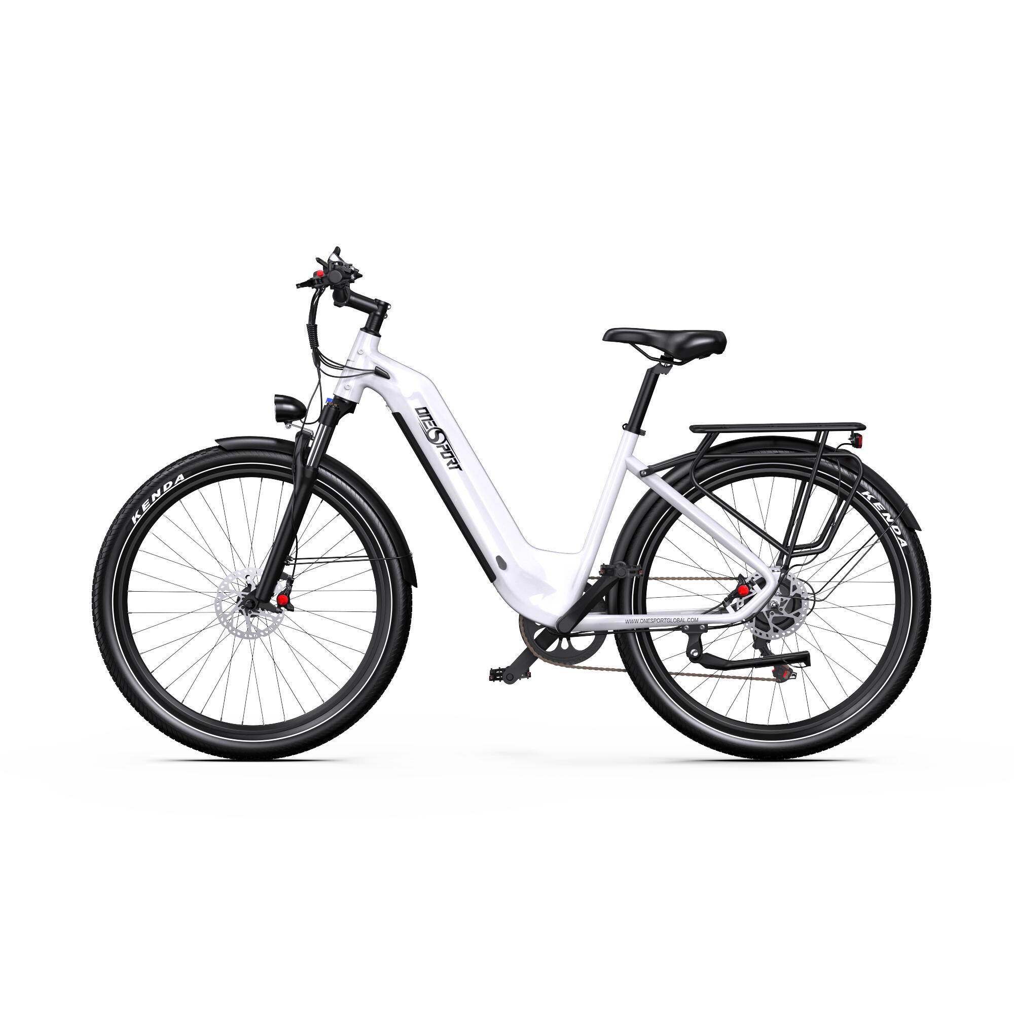 ONESPORT Bici elettrica da città ONESPORT OT05, batteria da 250 W 36 V 18,2 Ah, 27,5''