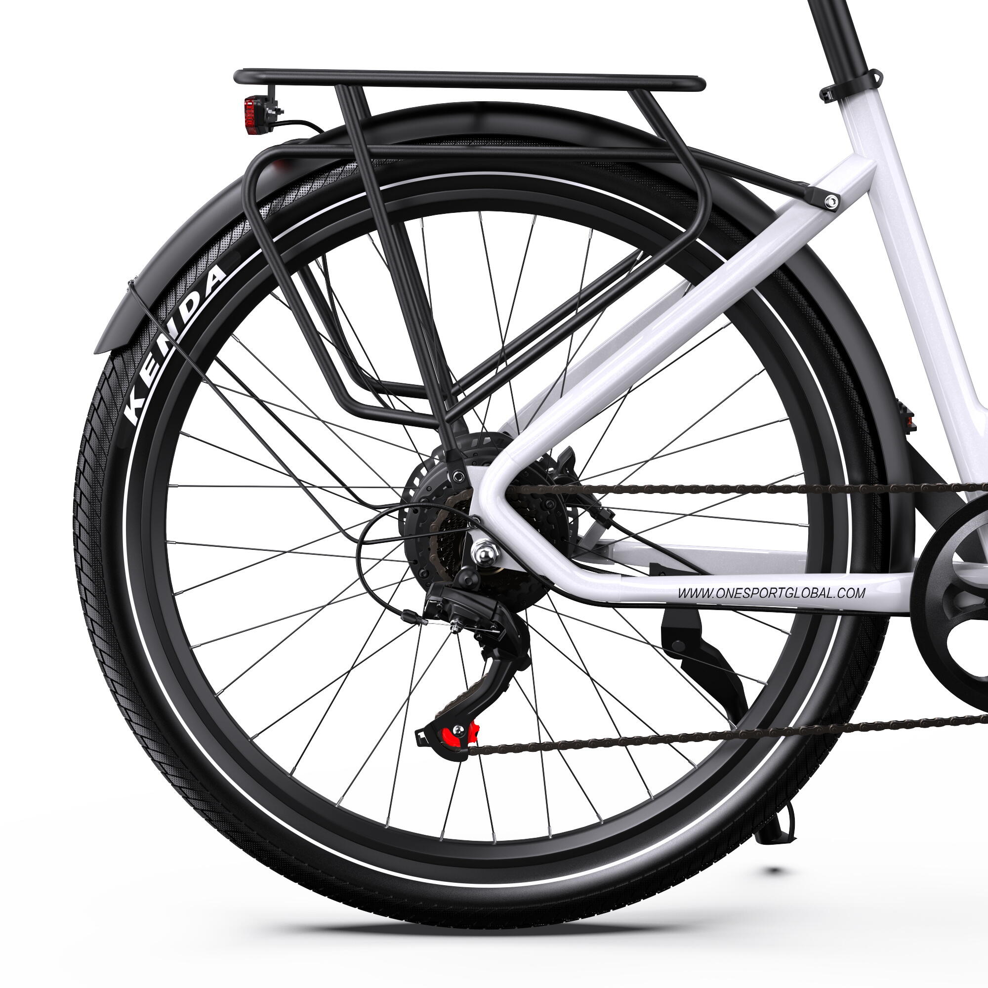 ONESPORT E-Bike 27,5 Zoll 250W 18,2Ah Shimano 7-Gang Reichweite 120 km 6/6