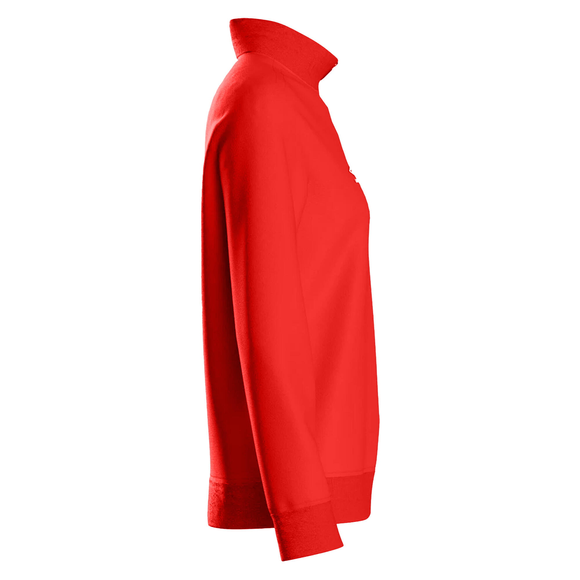 Womens/Ladies Club Essential Half Zip Sweatshirt (Vermillion) 4/4