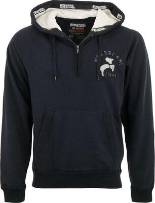 Nordblanc Felpa Uomo con Cappuccio 1/4 Zip Blu M