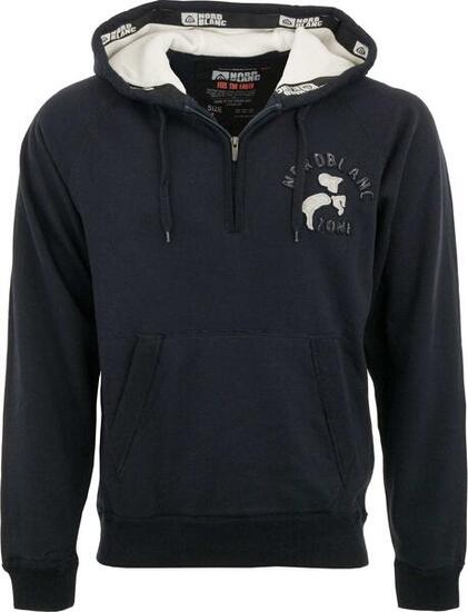 Nordblanc Felpa Uomo con Cappuccio 1/4 Zip Blu M