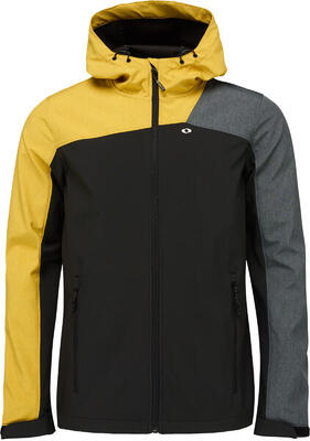 Loap lamel heren softshell jas zwart s