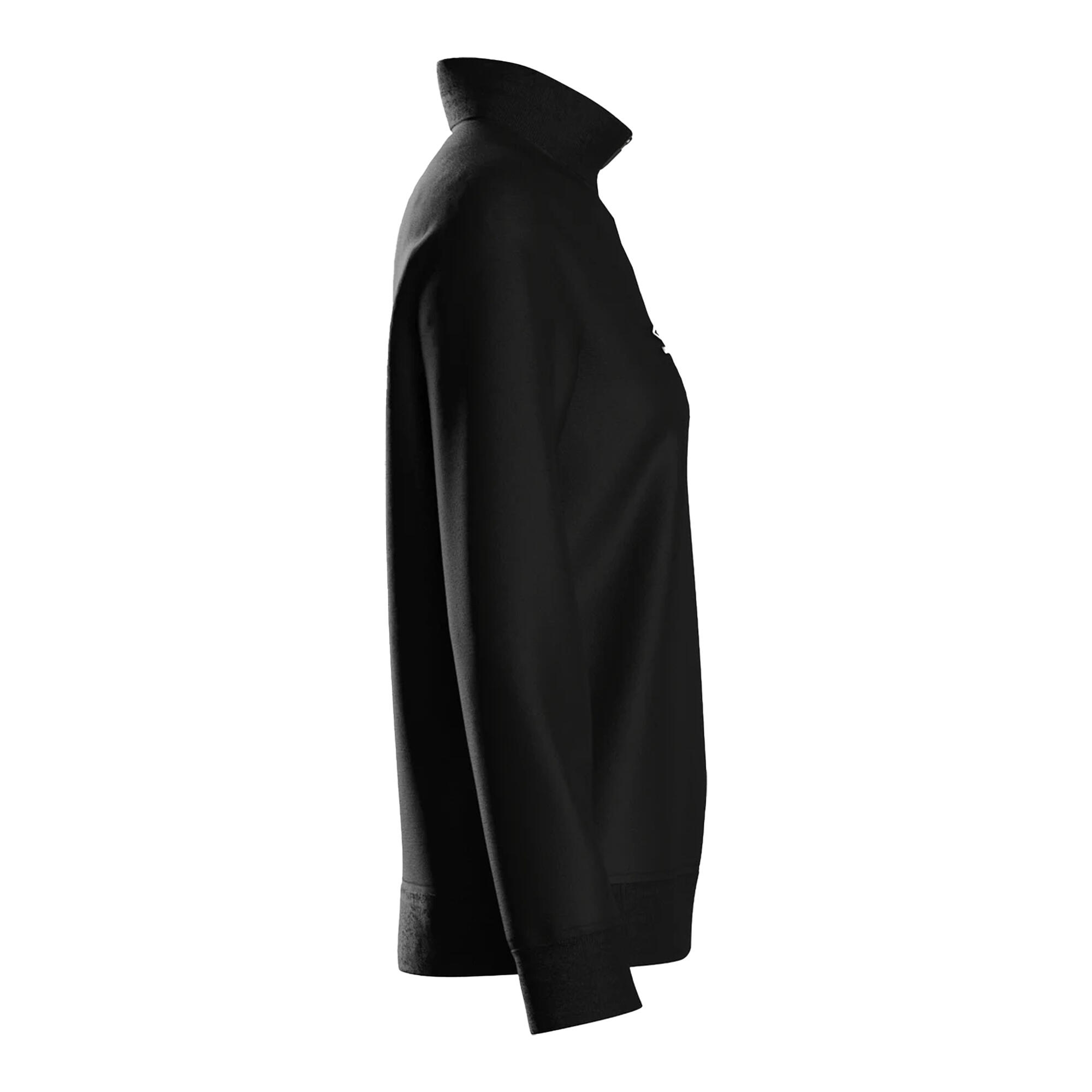 "Club Essential" Sweatshirt mit halbem Reißverschluss für Damen Schwarz 4/4