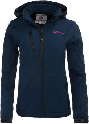 Spitsbergen dames softshell 3‑laags jas navy – waterdicht