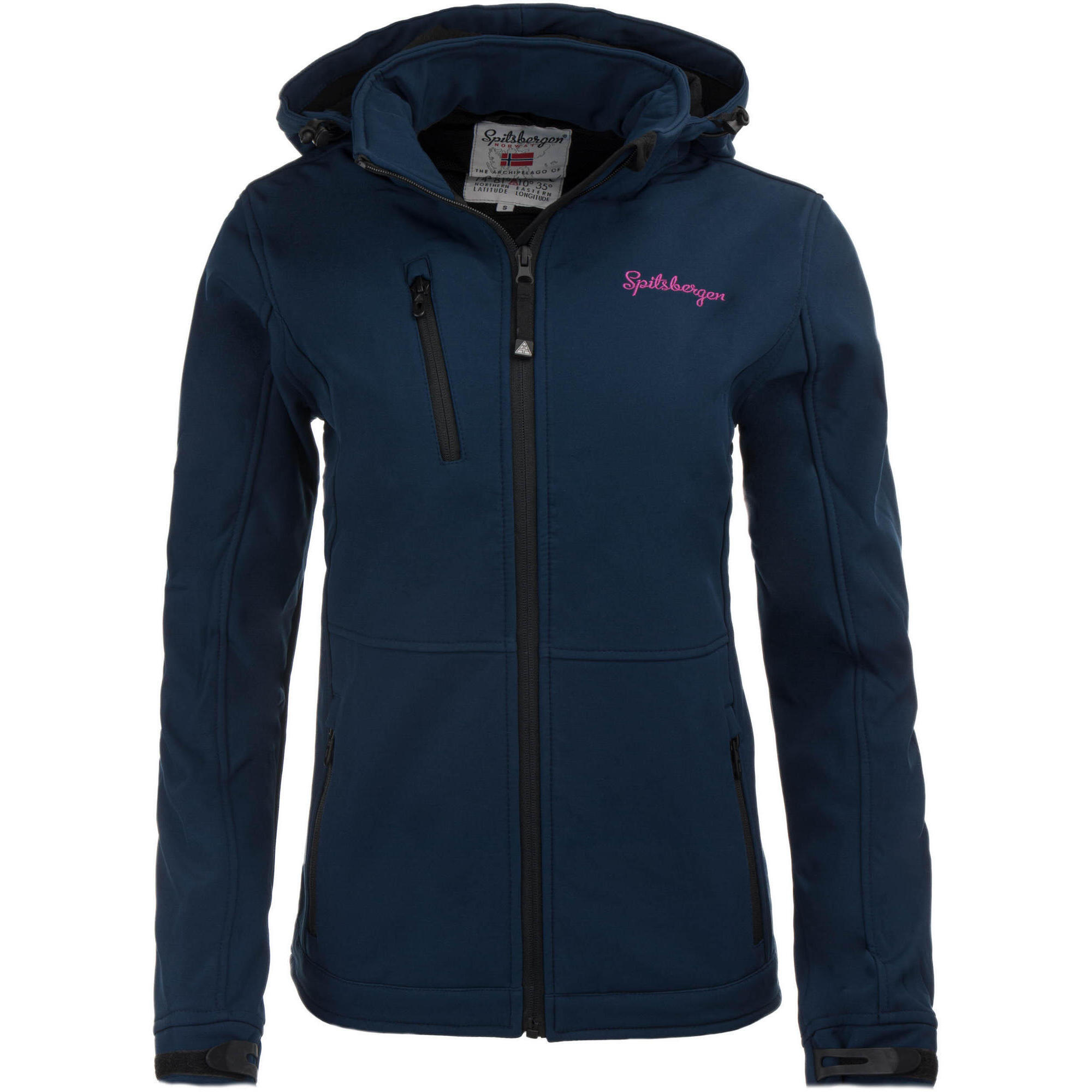 Spitsbergen Kurtka softshell 3-warstwowa damska Navy - 5000 mm