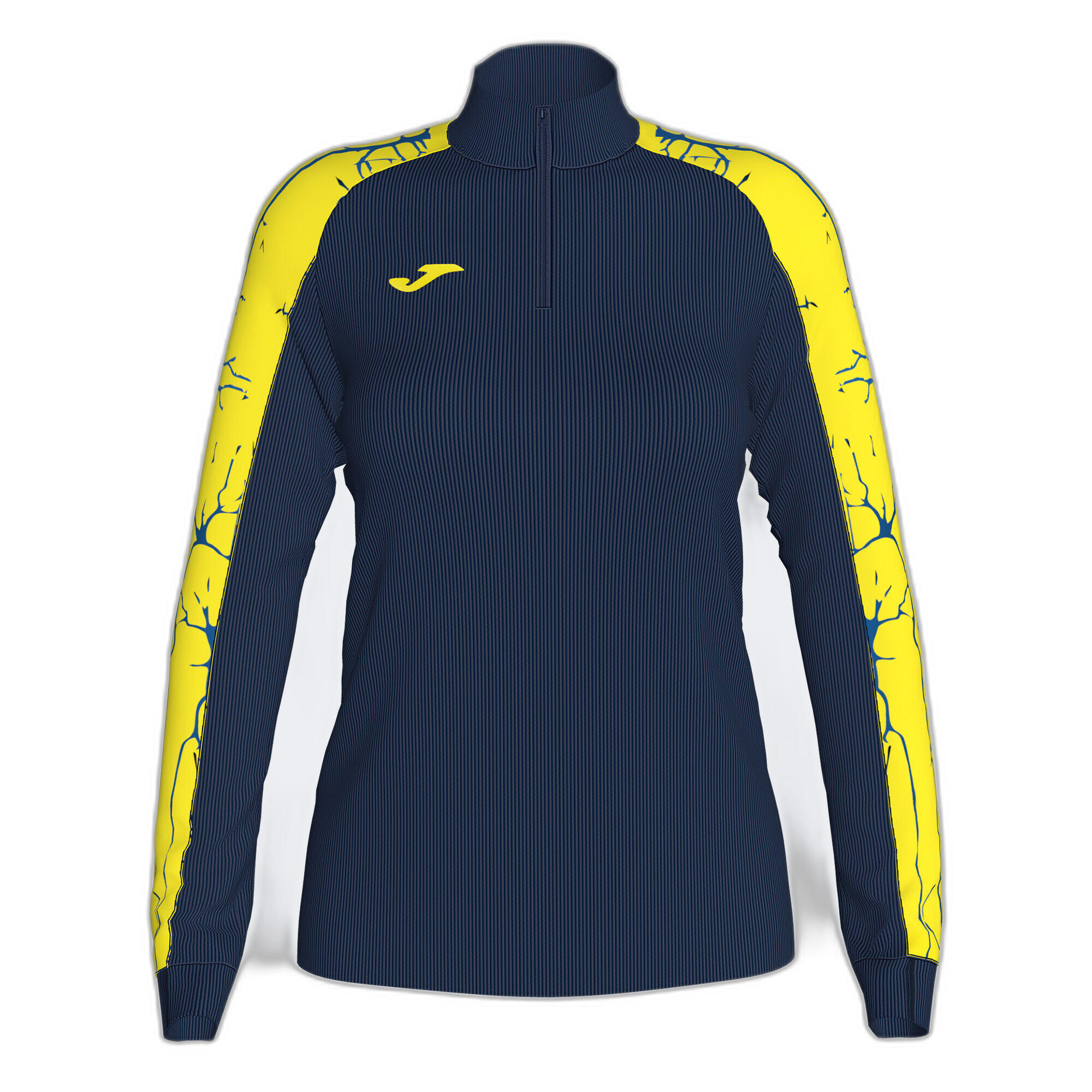 Joma - Sweat-shirt Running Femme Joma Elite Ix Bleu Marine - Pull - Bleu|jaune - 42 M/l - Decathlon