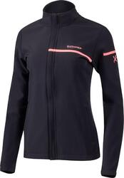 Veste running Klimatex Taga femme, noir/rose fluo, S