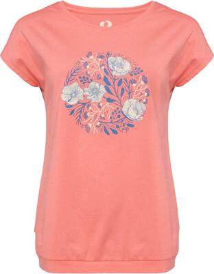 Damen T‑Shirt LOAP Barga 100% Baumwolle Blumenprint XS Rosa