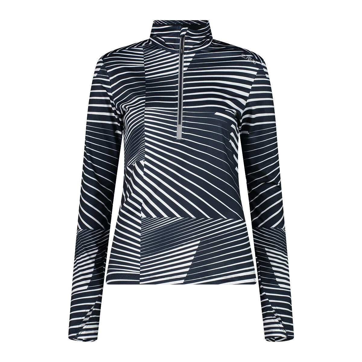 Cmp Camisola Com Fecho De Correr Para Mulher Branco Azul da Decathlon