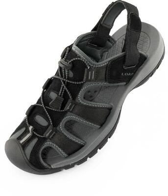 LOAP Orland Herren Sandalen Schwarz‑Grau Gr. 44