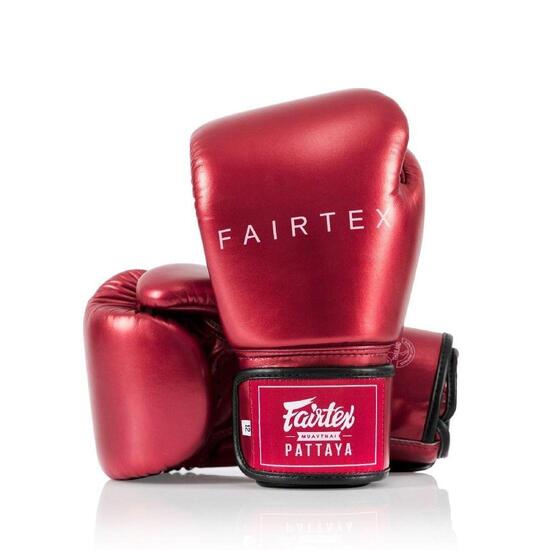 Fairtex Rękawice Bokserskie BGV22 Metalic Czerwone