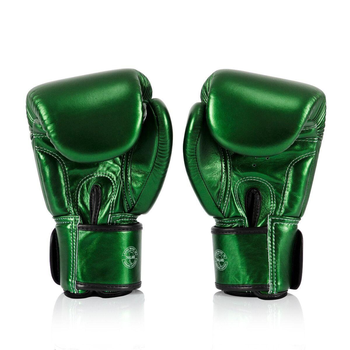 Boxhandschuhe Fairtex BGV22 Metallic Gruen 12oz 3/6