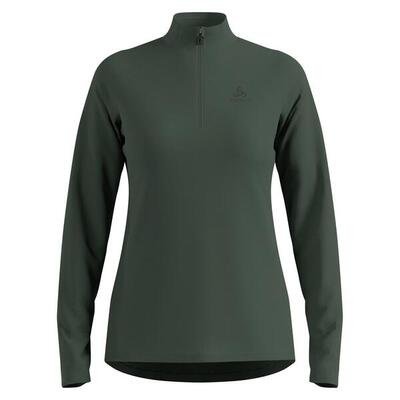 Odlo odlo mid layer 1/2 zip essential light sporttrui mosgroen xl