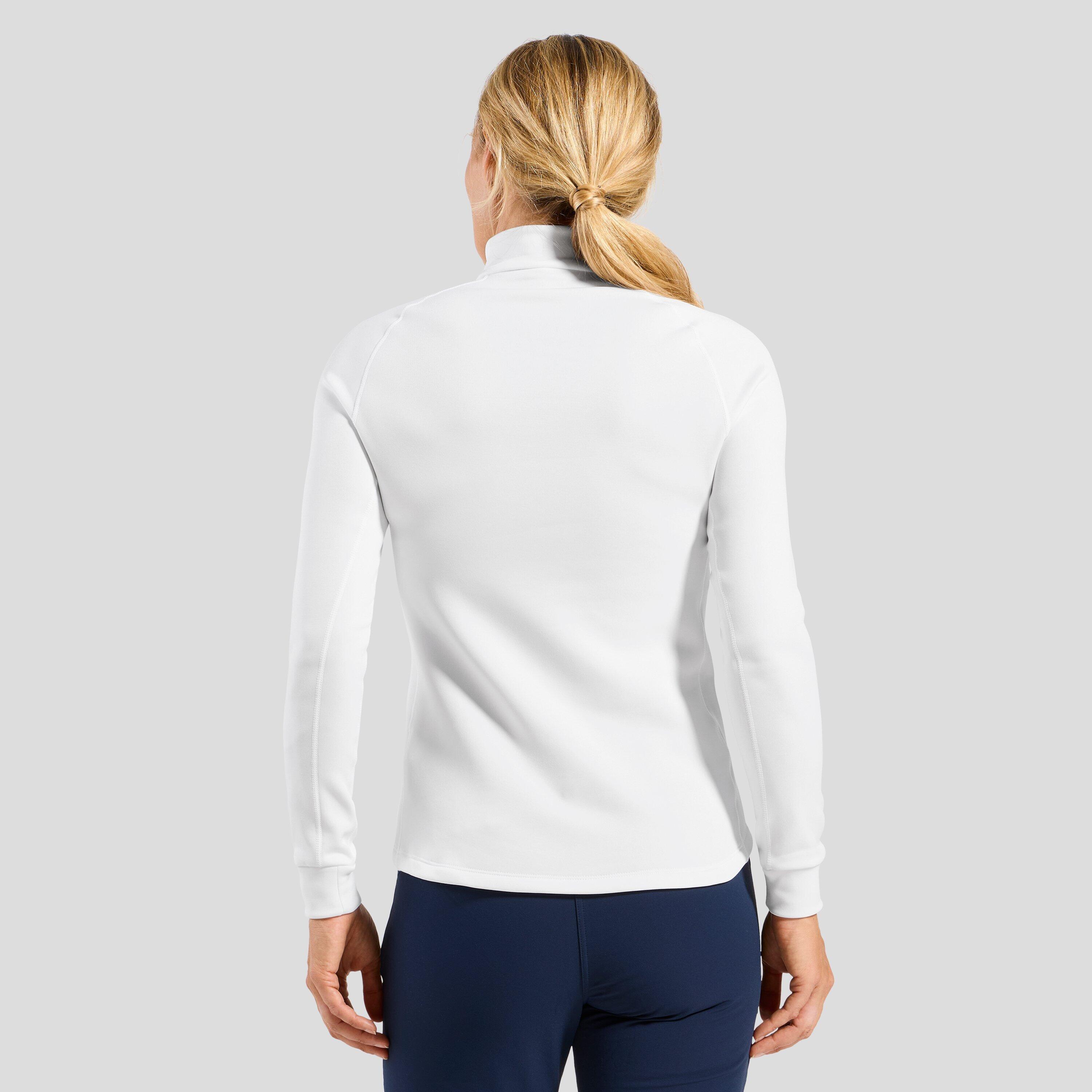 ODLO Middenlaag Loopshirt Halve Rits BERRA Sporttrui WIT XL 2/7