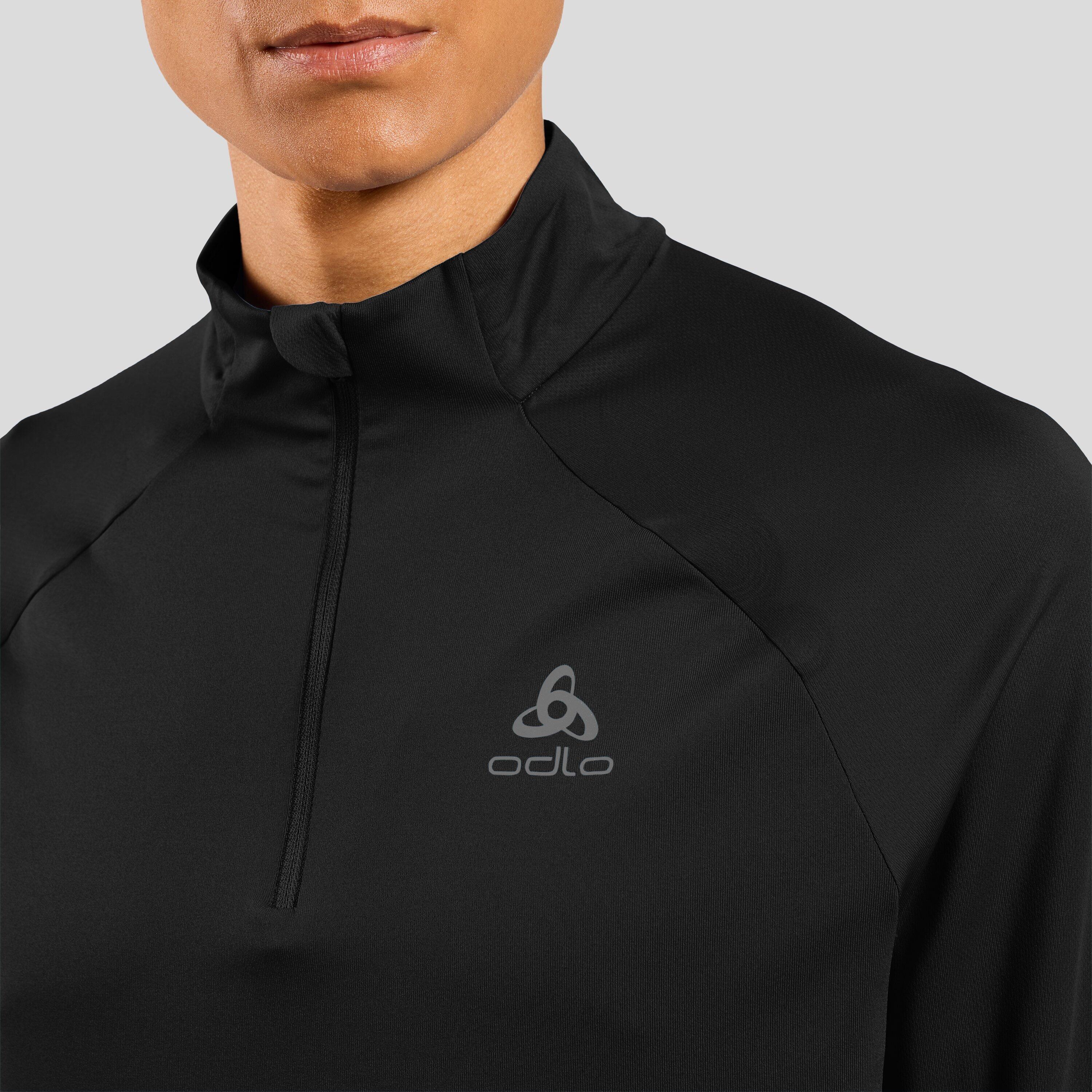 ODLO Odlo Midlayer 1/2 Zip Essential Ceramiwarm Sporttrui ZWART - ZWART L 3/7