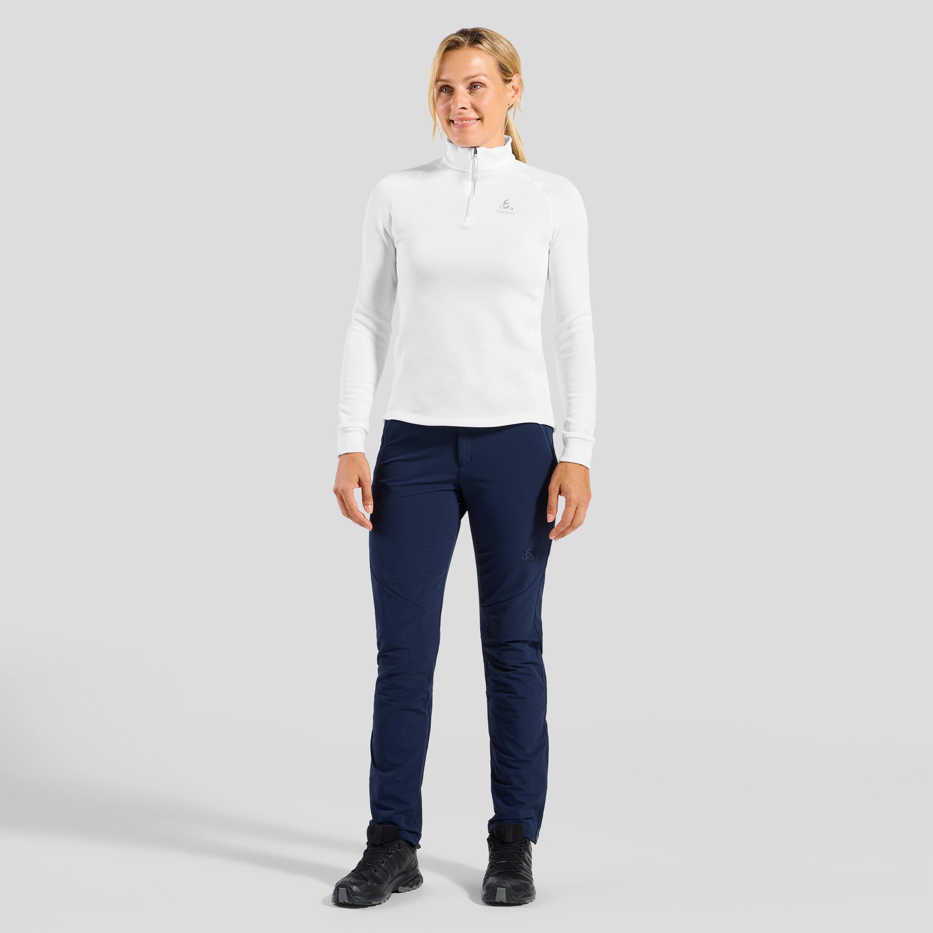 ODLO Middenlaag Loopshirt Halve Rits BERRA Sporttrui WIT XL 4/7
