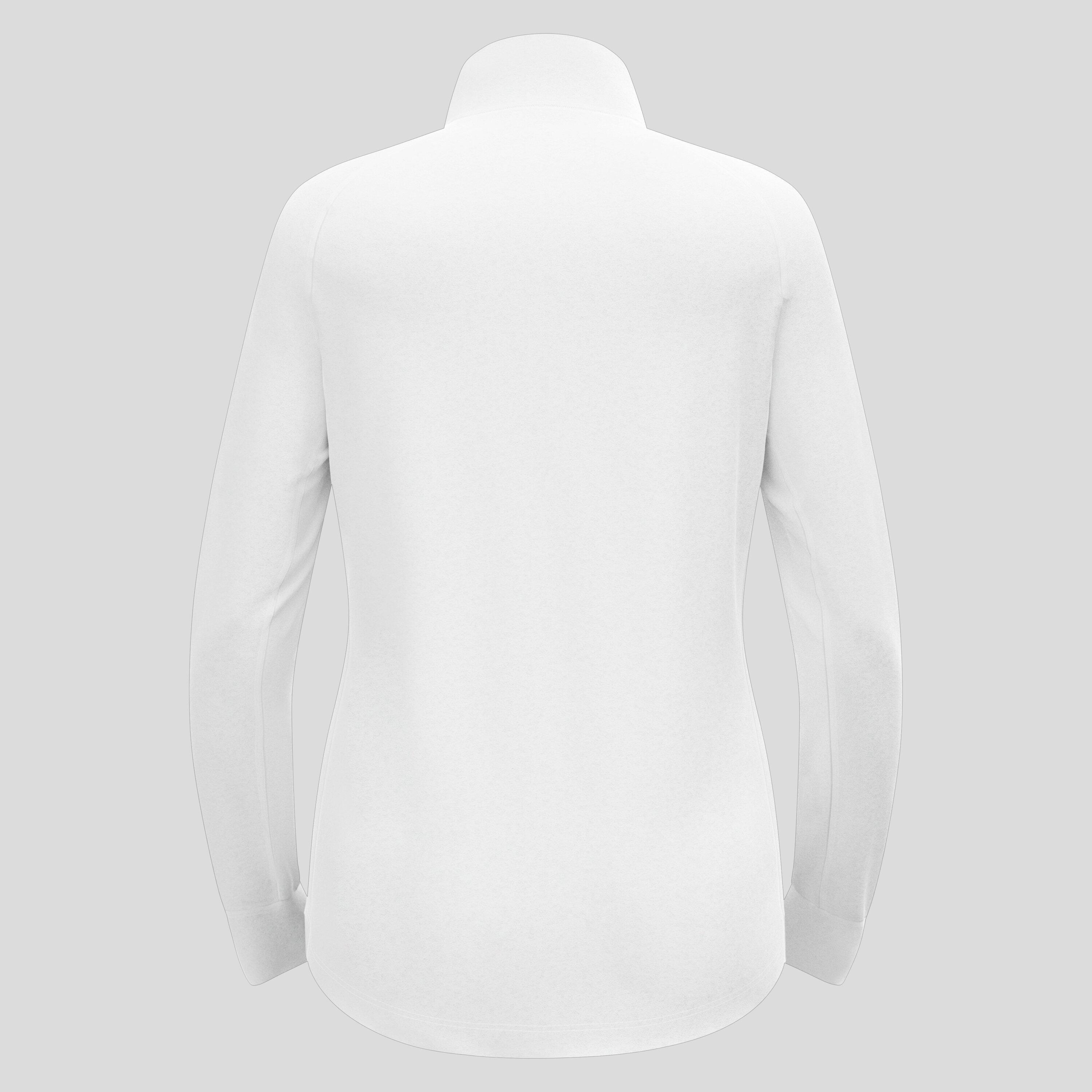 ODLO Middenlaag Loopshirt Halve Rits BERRA Sporttrui WIT XL 6/7