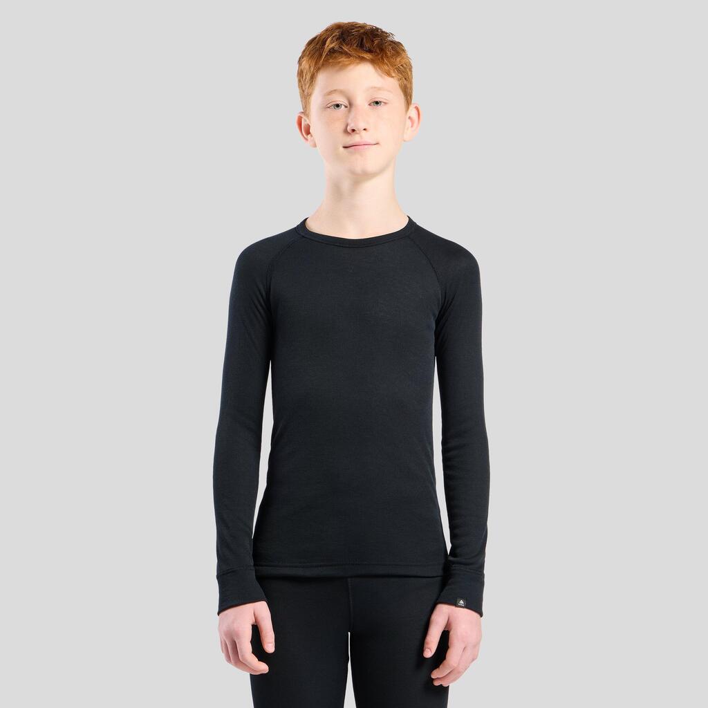 Odlo Kids' Active Warm Thermal T-Shirt - Black