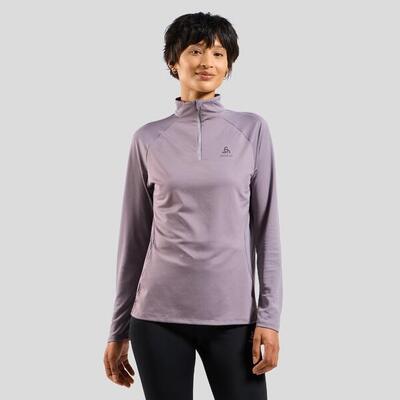 Essentials ceramiwarm mid layer met halve rits odlo