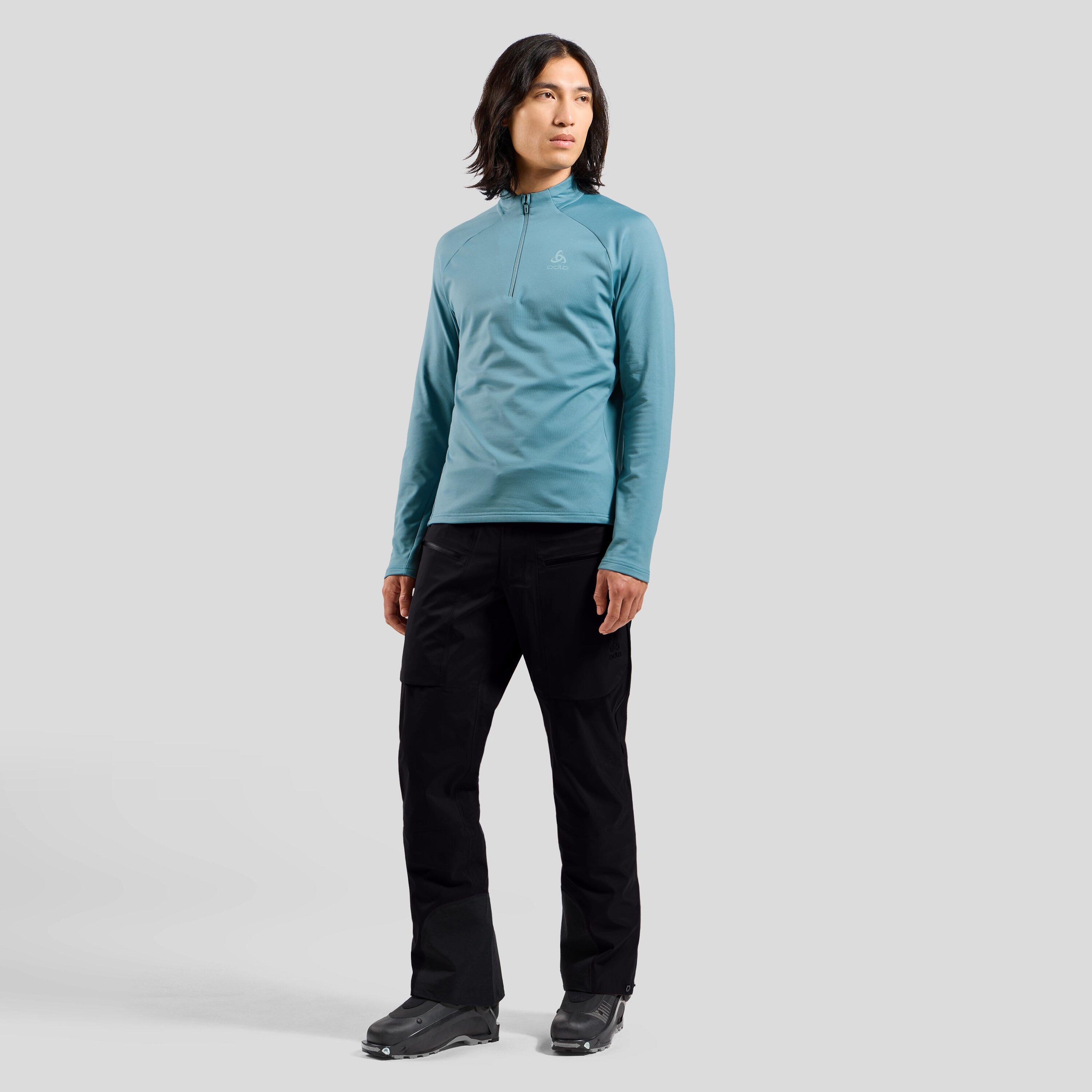 Bluza techniczna męska ODLO Essential Light Mid Layer z krótkim zamkiem 5/7
