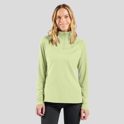 Essentials ceramiwarm mid layer met halve rits odlo