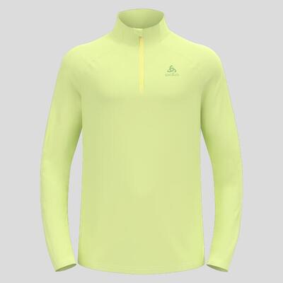 Odlo midlayer 1/2 zip essential ceramiwarm sporttrui schaduwgroen s