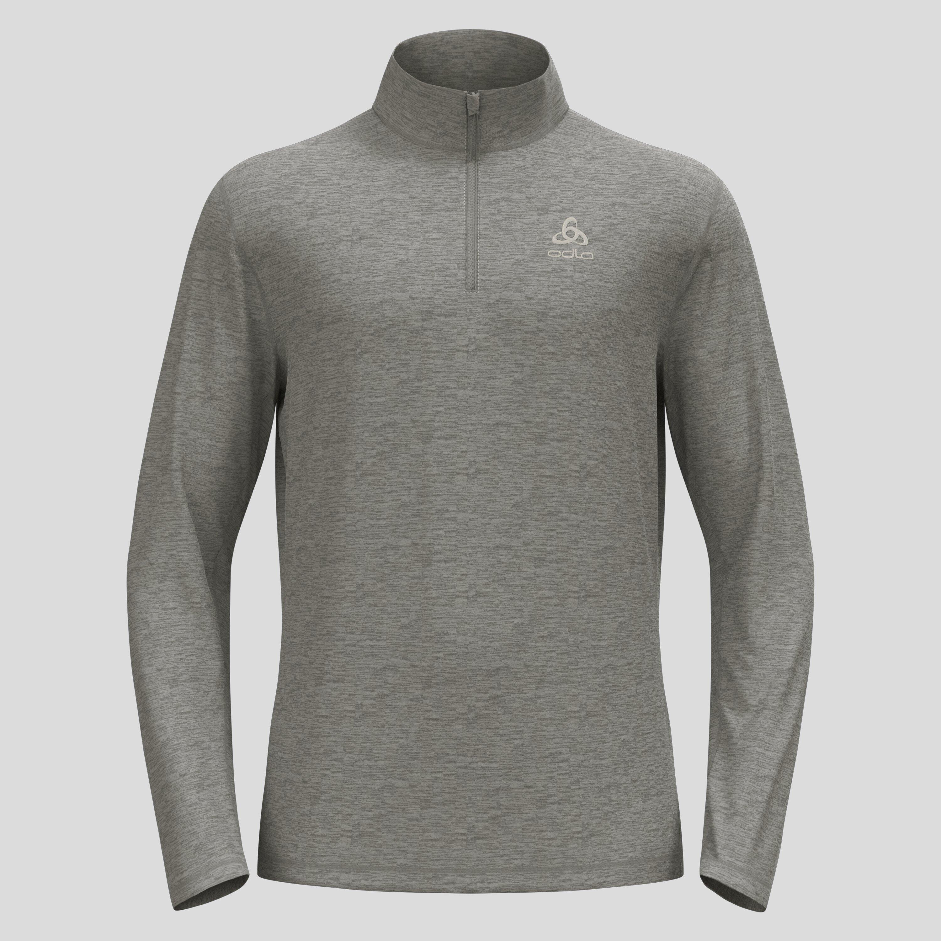 ODLO Middenlaag Loopshirt Halve Rits BERRA Sporttrui GRIJS GEM S 5/7